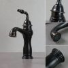 Vòi Lavabo Kanly GCV14B Nóng Lạnh Cổ Điển Màu Đen - ảnh 4