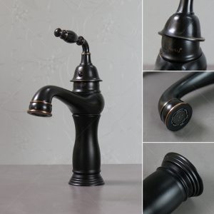 Ảnh công trình thực tế Vòi Lavabo Kanly GCV14B Nóng Lạnh Cổ Điển Màu Đen