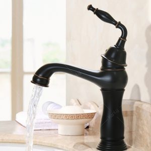 Ảnh công trình thực tế Vòi Lavabo Kanly GCV14B Nóng Lạnh Cổ Điển Màu Đen