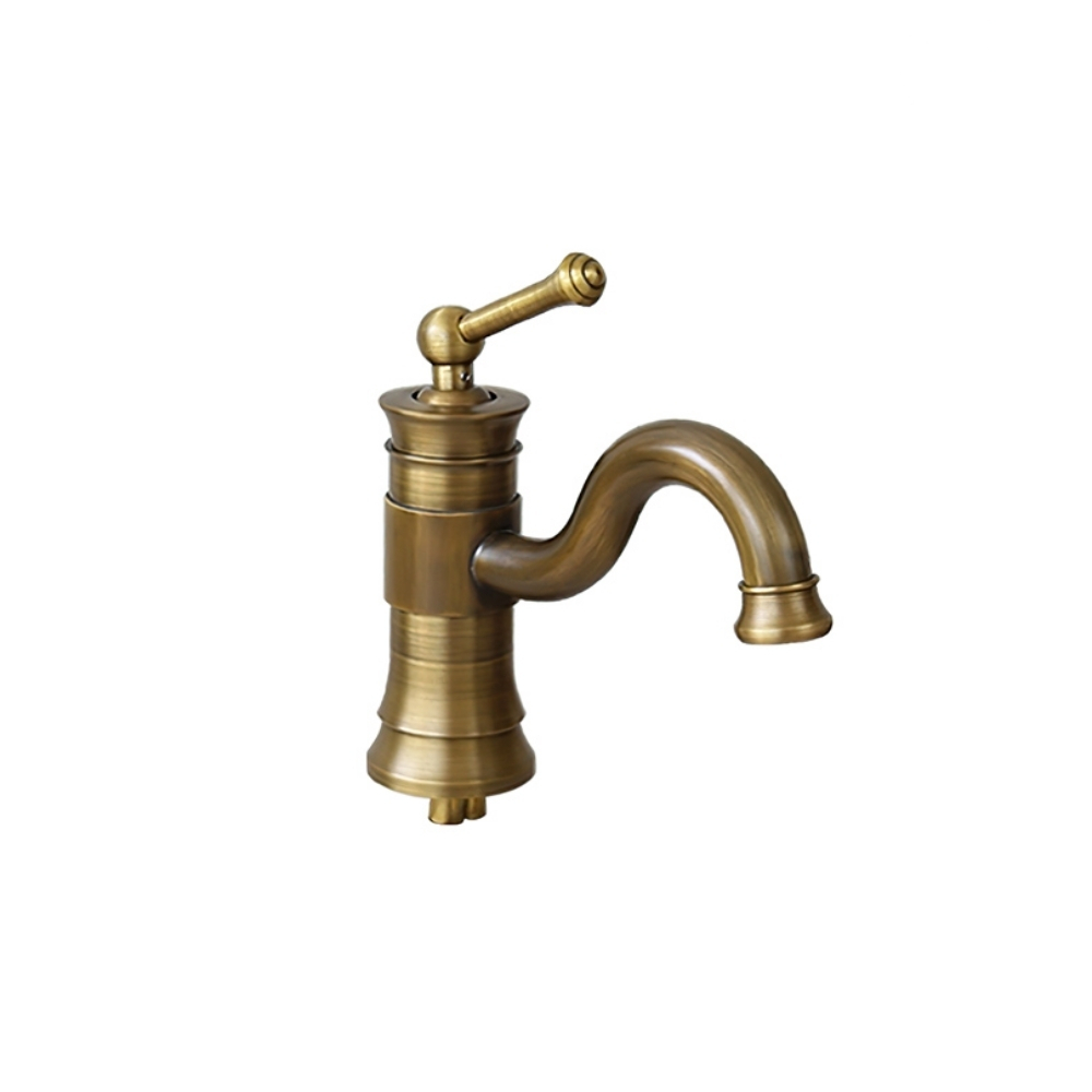 Vòi Lavabo Kanly GCV16 Nóng Lạnh Bằng Đồng Cổ Điển
