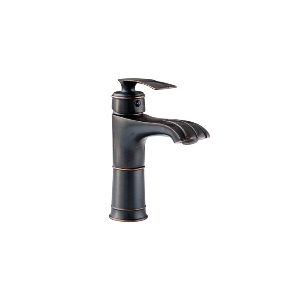 Vòi Lavabo Kanly GCV41B Nóng Lạnh Bằng Đồng Màu Đen