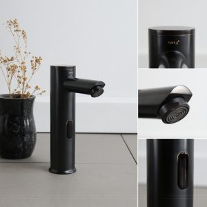 Ảnh công trình thực tế Vòi Lavabo Kanly GCVC1B Cảm Ứng Bằng Đồng Màu Đen