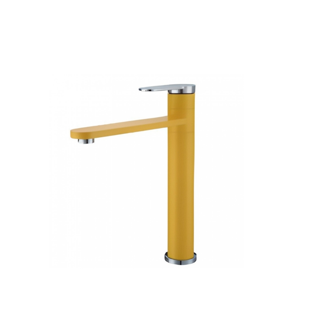 Vòi Lavabo Kanly KLA14 Nóng Lạnh Bằng Đồng Màu Vàng