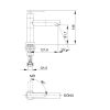 Vòi lavabo lạnh Luxta LN113T - ảnh 2
