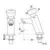 Vòi Lavabo TOTO DL102 Bán Tự Động Nước Lạnh - ảnh 2