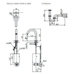 Ảnh công trình thực tế Vòi Lavabo TOTO TEN12ANV900/TN78-9V900 Cảm Ứng Nước Lạnh