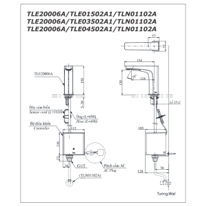 Ảnh công trình thực tế Vòi Lavabo TOTO TLE20006A Cảm Ứng Tự Động