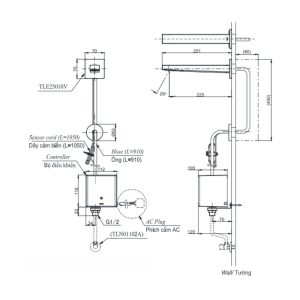 Ảnh công trình thực tế Vòi Lavabo TOTO TLE25010V Cảm Ứng Tự Động