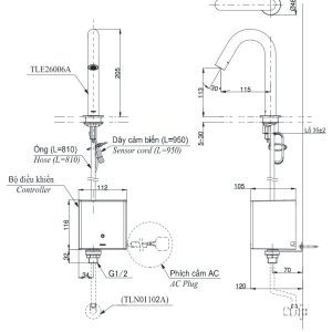 Ảnh công trình thực tế Vòi Lavabo TOTO TLE26007V Cảm Ứng Tự Động