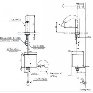 Ảnh công trình thực tế Vòi Lavabo TOTO TLE29002A/TLE04502A1/TLN01102A Cảm Ứng Nước Lạnh