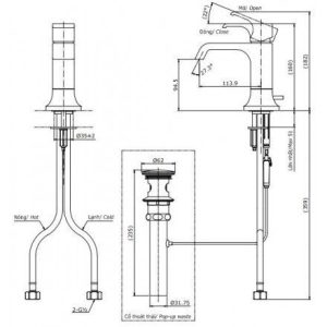 Ảnh công trình thực tế Vòi Lavabo TOTO TLG08301V Gật Gù Nóng Lạnh GC