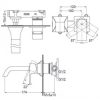 Vòi Lavabo TOTO TLG08307B Gật Gù Nóng Lạnh Gắn Tường GC (2 Lỗ) - ảnh 2