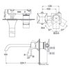 Vòi Lavabo TOTO TLG08308B Gật Gù Nóng Lạnh Gắn Tường GC (2 Lỗ) - ảnh 2