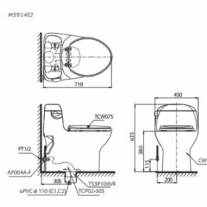 Ảnh công trình thực tế Vòi Lavabo TOTO TLG10305V Gật Gù Nóng Lạnh GB