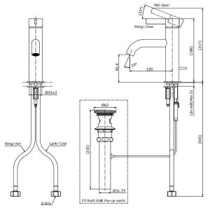 Ảnh công trình thực tế Vòi Lavabo TOTO TLG11301V Gật Gù Nóng Lạnh GF