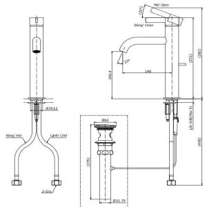 Ảnh công trình thực tế Vòi Lavabo TOTO TLG11303V Gật Gù Nóng Lạnh GF
