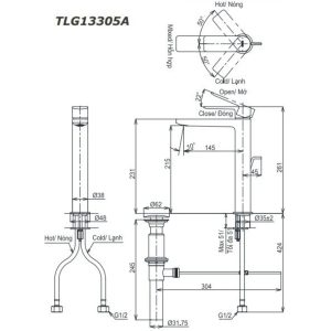 Ảnh công trình thực tế Vòi lavabo TOTO TLG13305A nóng lạnh