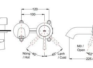Ảnh công trình thực tế Vòi Lavabo TOTO TLS02308B Gật Gù Nóng Lạnh Gắn Tường LN (2 Lỗ)