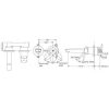 Vòi Lavabo TOTO TLS04308B Gật Gù Nóng Lạnh Gắn Tường LF (2 Lỗ) - ảnh 2