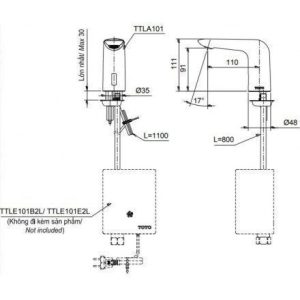 Ảnh công trình thực tế Vòi Lavabo TOTO TTLA101/TTLE101E2L/HAP004A Cảm Ứng Nước Lạnh ( Dùng Điện )