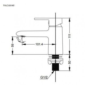 Ảnh công trình thực tế Vòi Lavabo TOTO TVLC101NSR Lạnh “Vòi chậu nước lạnh NEW STANDARD (Không bao gồm bộ xả và ống thải chữ P)”