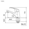 Vòi Lavabo TOTO TX109LD Lạnh - ảnh 2