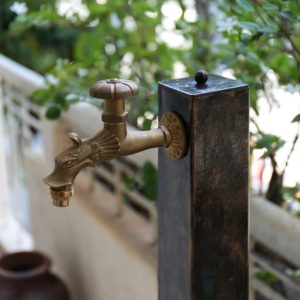 Ảnh công trình thực tế Vòi nước lạnh Kanly GCT02R gắn tường hình đầu rồng