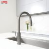 Vòi rửa bát dây rút Konox Venice Gun Metal - ảnh 5