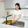 Vòi rửa bát dây rút Konox Volta Black - ảnh 9
