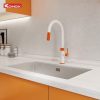 Vòi rửa bát dây rút Konox Lasi Orange - ảnh 2