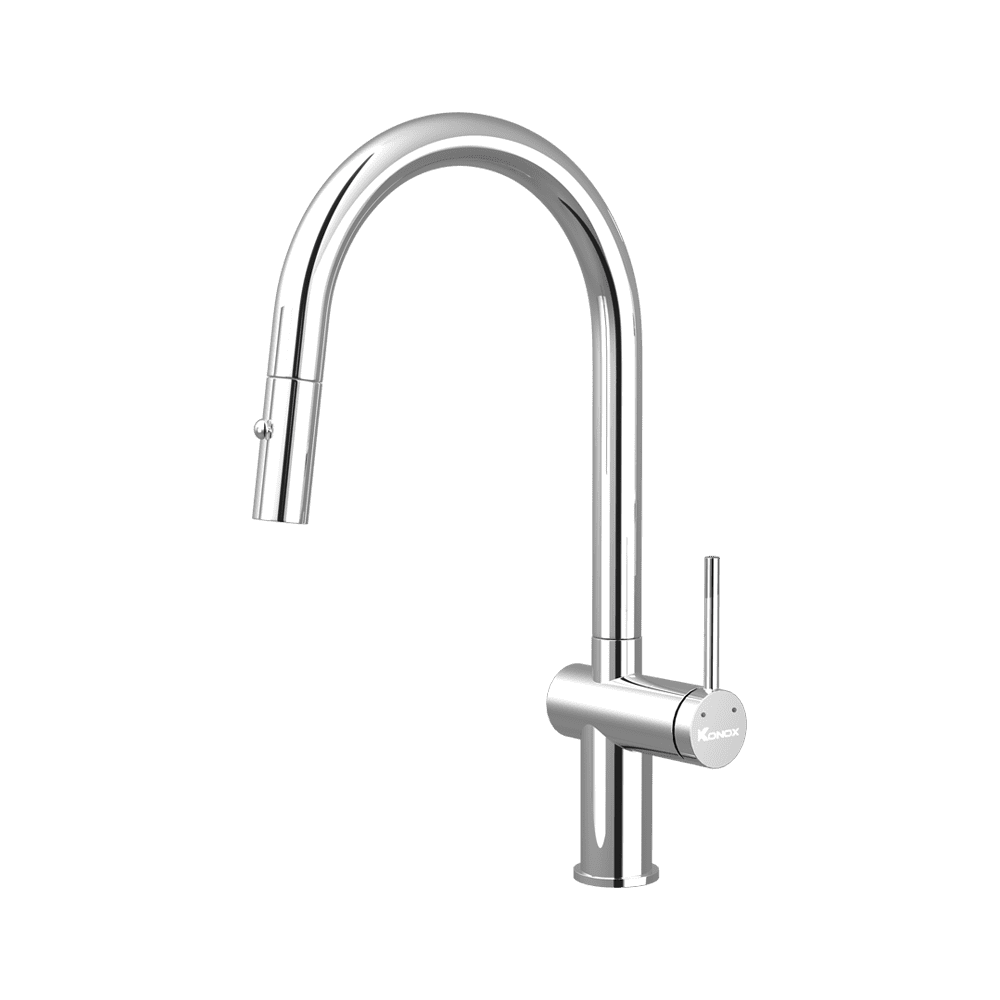 Vòi rửa bát dây rút Konox Comfor Chrome
