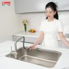 Vòi rửa bát dây rút Konox Volta Nickel - ảnh 7
