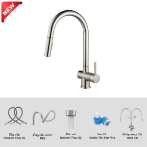 Ảnh công trình thực tế Vòi rửa bát Kluger KLF0008SS