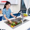 Vòi rửa bát thân mềm 3 đường nước Konox Combi Chrome - ảnh 8