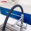 Vòi rửa bát thân mềm 3 đường nước Konox Combi Chrome - ảnh 12