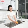 Vòi rửa bát thân mềm Konox Tema Chrome - ảnh 4
