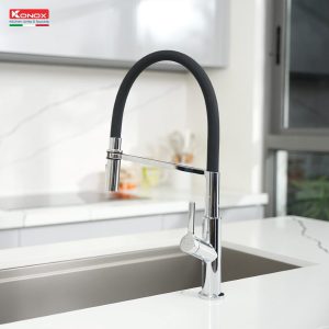 Ảnh công trình thực tế Vòi rửa bát thân mềm Konox Tema Chrome