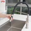 Vòi rửa bát thân mềm Konox Tema Nickel - ảnh 6