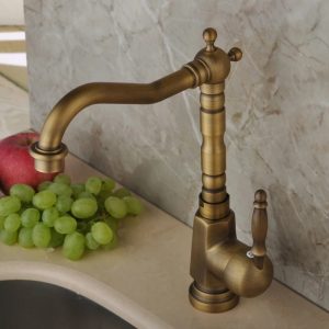 Ảnh công trình thực tế Vòi rửa chén bát Kanly GCC04 nóng lạnh bằng đồng cổ điển