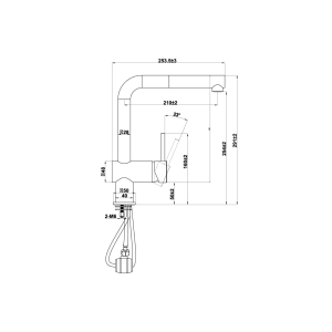 Ảnh công trình thực tế Vòi Rửa Chén HAFELE HT21-GH1P250 577.55.390 Nóng Lạnh Có Dây Rút Màu Đen