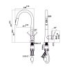 Vòi rửa chén Hafele HT24-SH1P417 570.85.041 màu Chrome mờ - ảnh 2