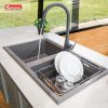 Vòi Rửa Chén KONOX Curva Grey Dây Rút Màu Xám - ảnh 3