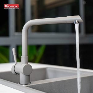 Ảnh công trình thực tế Vòi Rửa Chén KONOX Felix Grey