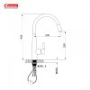Vòi Rửa Chén KONOX KN1901B Dây Rút Màu Đen - ảnh 2