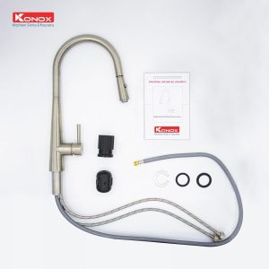 Ảnh công trình thực tế Vòi Rửa Chén KONOX KN1901N Dây Rút