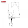 Vòi Rửa Chén KONOX Neva Dây Rút - ảnh 3