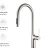 Vòi rửa chén MALLOCA K1726-SS Nóng Lạnh Dây rút - ảnh 2