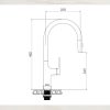 Vòi rửa chén MALLOCA K1726-SS Nóng Lạnh Dây rút - ảnh 3