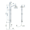Vòi Sen Cây INAX BFV-1115S-3C Nóng Lạnh - ảnh 3