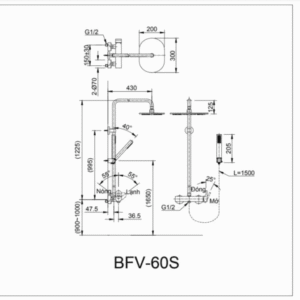 Ảnh công trình thực tế Vòi Sen Cây INAX BFV-60S Nóng Lạnh